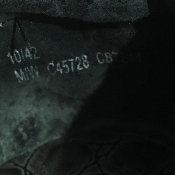 B.O.C. Born Black Gray Faux Leather Croc Reptile Closed Back Clogs Women's 10 - Picture 6 of 6